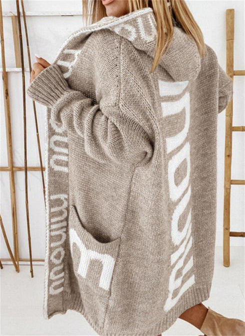 Women's Fashion Mid-length Sweater Women Cardigan - ROUTINE FASHION